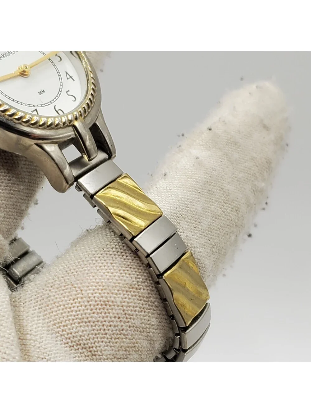 Timex Carriage Womens Watch 22mm Two-Tone Stretch Band New Battery
